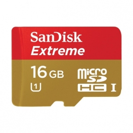 Карта памяти SanDisk Extreme microSDHC 16 GB