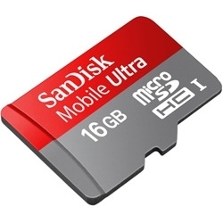 Карта памяти SanDisk Ultra microSDHC 16 GB