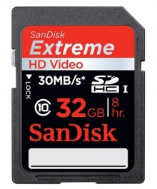 SanDisk Extreme HD Video SDHC 32 GB