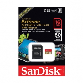 Карта памяти SanDisk Extreme Plus 16 GB microSDHC