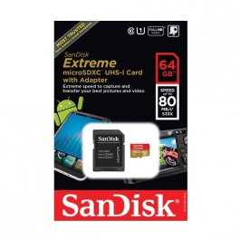 Карта памяти SanDisk Extreme Plus 64 GB microSDXC